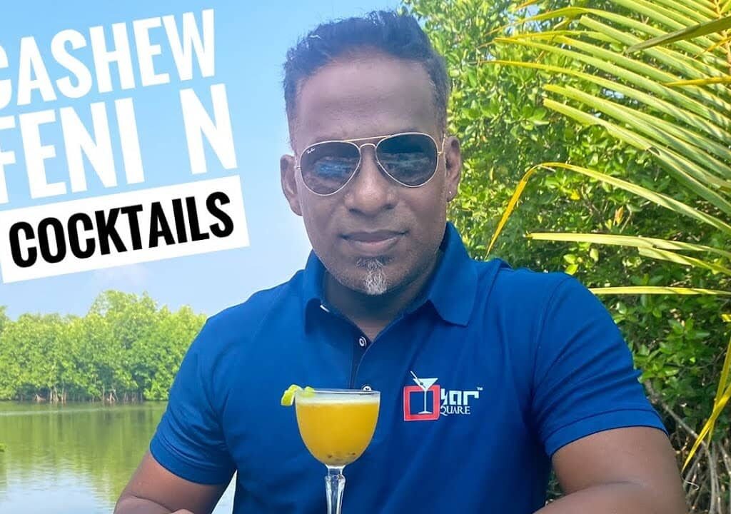Simple cashew feni cocktail